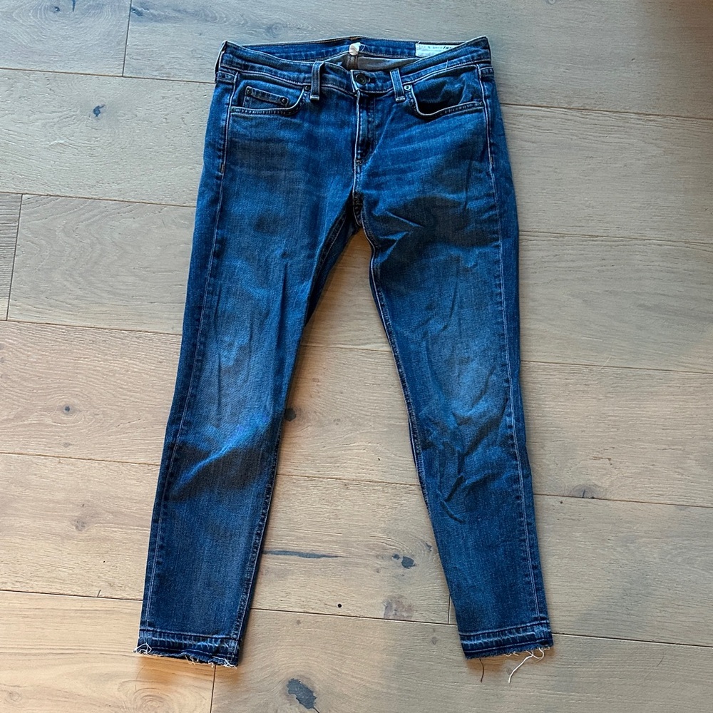 rag & bone Deep Blue Skinny Jeans
